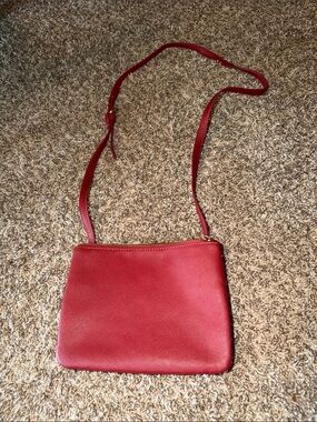Joe Fresh Red Crossbody Bag with Adjustable Strap
